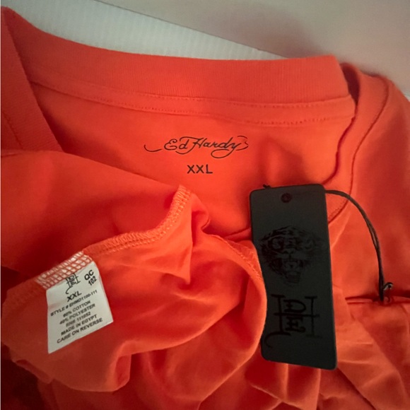 ED HARDY “COBRA” Cotton Blend Crew Neck Short Sleeve Graphic T-shirt - Picture 7 of 8